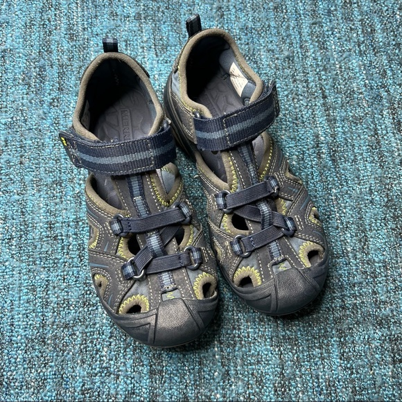 Merrell Kid's Hydro Sandals In Blue Green - Picture 2 of 7